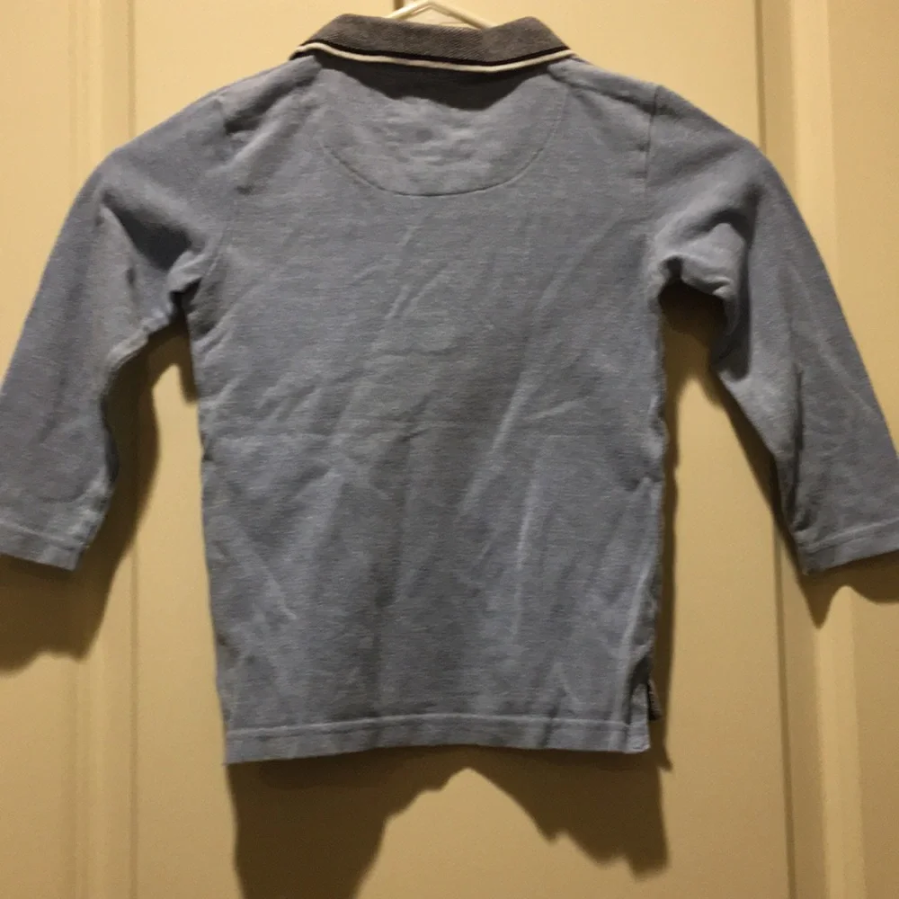Debenham’s Junior J boys 1/4 button down polo shirt long sleeves size 3-4yrs